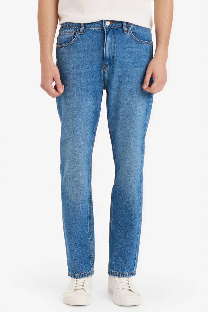 DeFacto Blue Man 90's Slim Fit Jeans Casual - Image 3